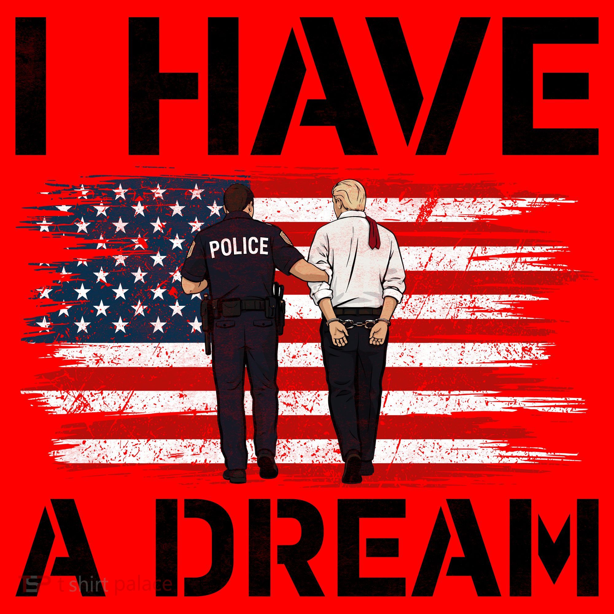 Anti Trump I Have A Dream Police Arrest Protest Santa Hat