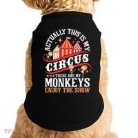 Actually This Is My Circus These Are Monkeys Monkey Lover Doggie Tank thumb 0