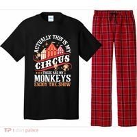 Actually This Is My Circus These Are Monkeys Monkey Lover Pajama Set thumb 0