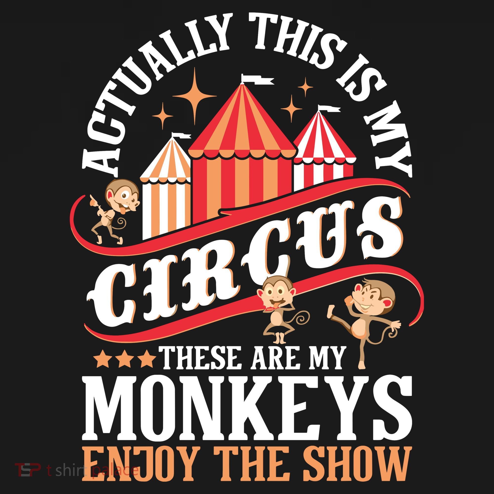 Actually This Is My Circus These Are Monkeys Monkey Lover Pajama Set