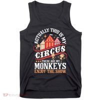 Actually This Is My Circus These Are Monkeys Monkey Lover Tank Top thumb 0