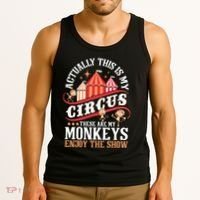 Actually This Is My Circus These Are Monkeys Monkey Lover Tank Top thumb 3