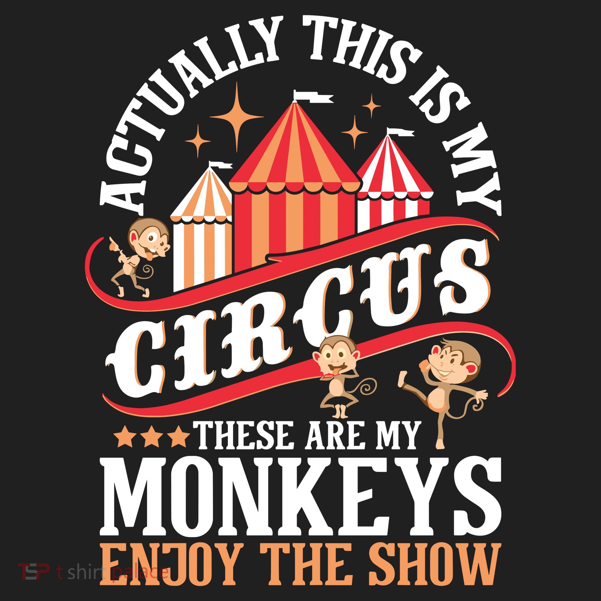 Actually This Is My Circus These Are Monkeys Monkey Lover Golf Towel