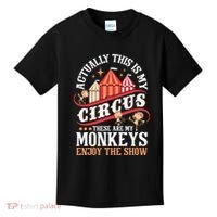 Actually This Is My Circus These Are Monkeys Monkey Lover Kids T-Shirt thumb 0