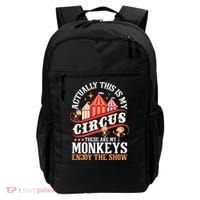 Actually This Is My Circus These Are Monkeys Monkey Lover Backpack thumb 0