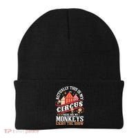 Actually This Is My Circus These Are Monkeys Monkey Lover Beanie thumb 0