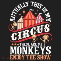 Actually This Is My Circus These Are Monkeys Monkey Lover Hat thumb 2