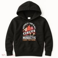 Actually This Is My Circus These Are Monkeys Monkey Lover Kids Hoodie thumb 0