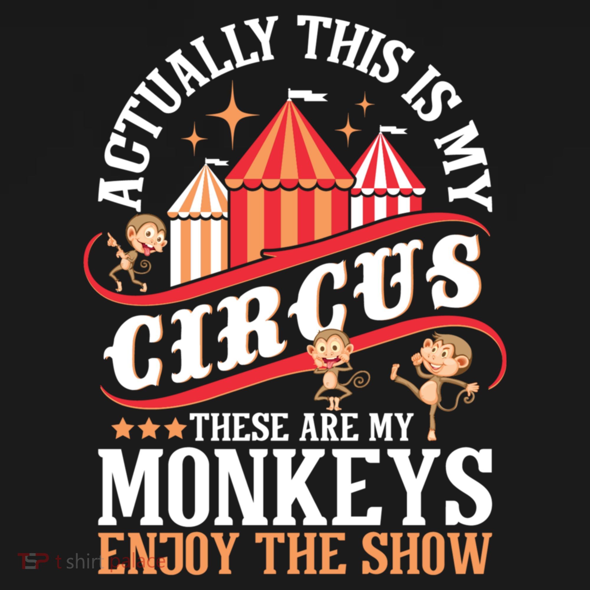 Actually This Is My Circus These Are Monkeys Monkey Lover Tote Bag