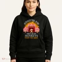 Actually This Is My Circus These Are Monkeys Monkey Lover Hoodie thumb 5