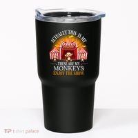 Actually This Is My Circus These Are Monkeys Monkey Lover Tumbler thumb 0