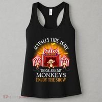 Actually This Is My Circus These Are Monkeys Monkey Lover Women's Tank Top thumb 3