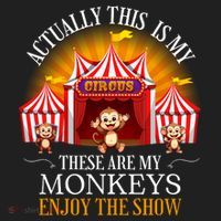 Actually This Is My Circus These Are Monkeys Monkey Lover Hat thumb 2