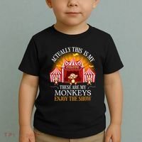 Actually This Is My Circus These Are Monkeys Monkey Lover Toddler T-Shirt thumb 2