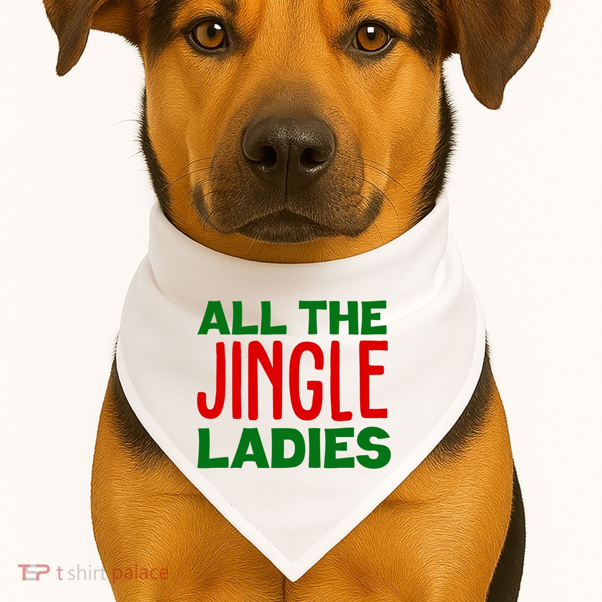All The Jingle Ladies Funny Christmas USA-Made Doggie Bandana