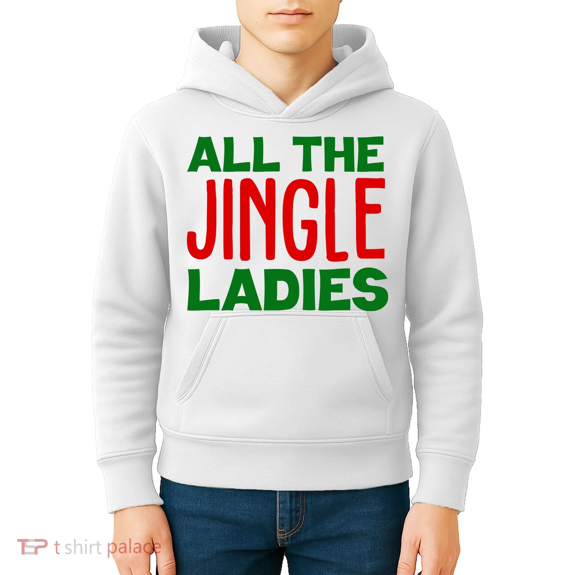 All The Jingle Ladies Funny Christmas Kids Hoodie