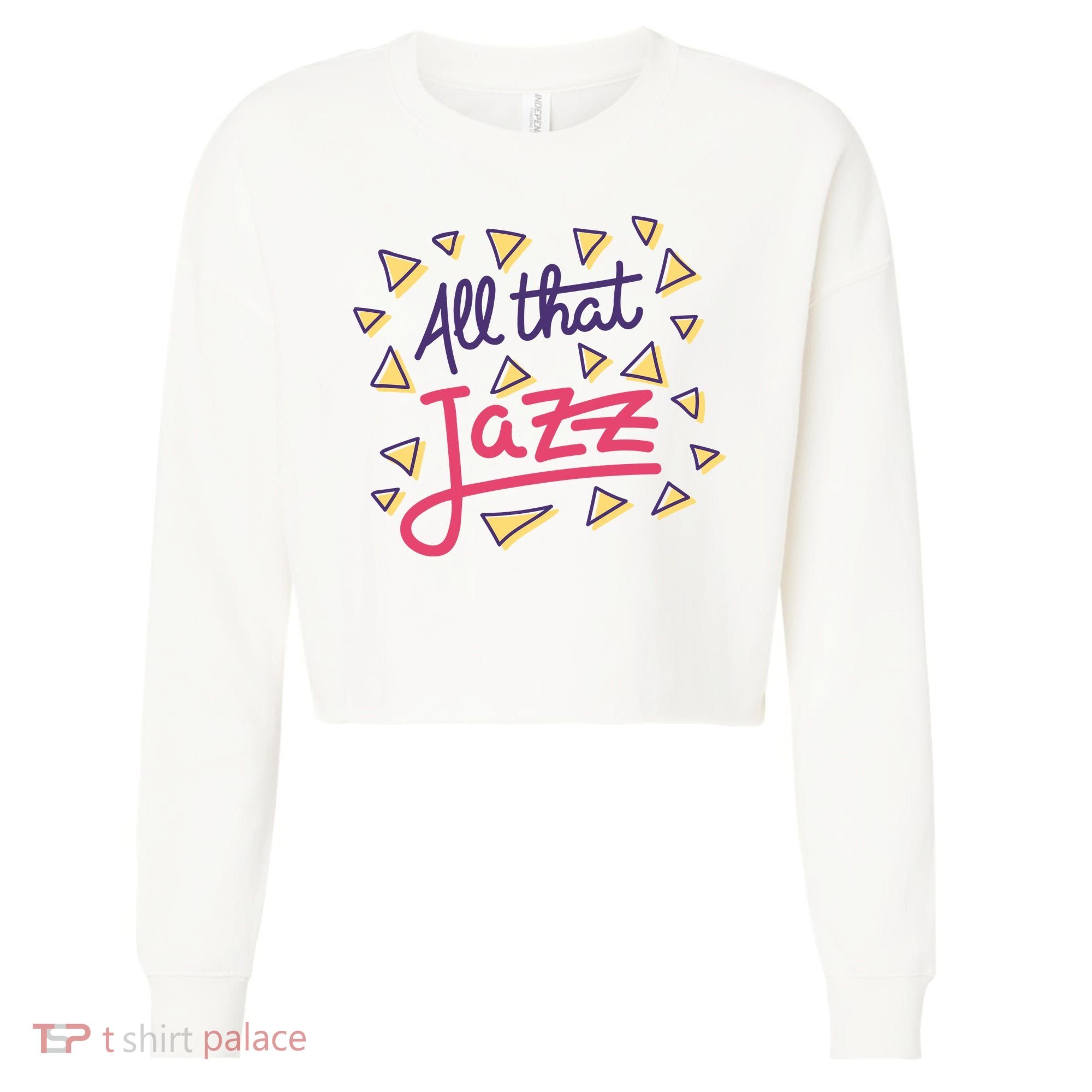 All That Jazz Cropped Pullover Crew