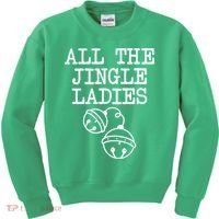 All The Jingle Ladies Funny Christmas Kids Sweatshirt thumb 0