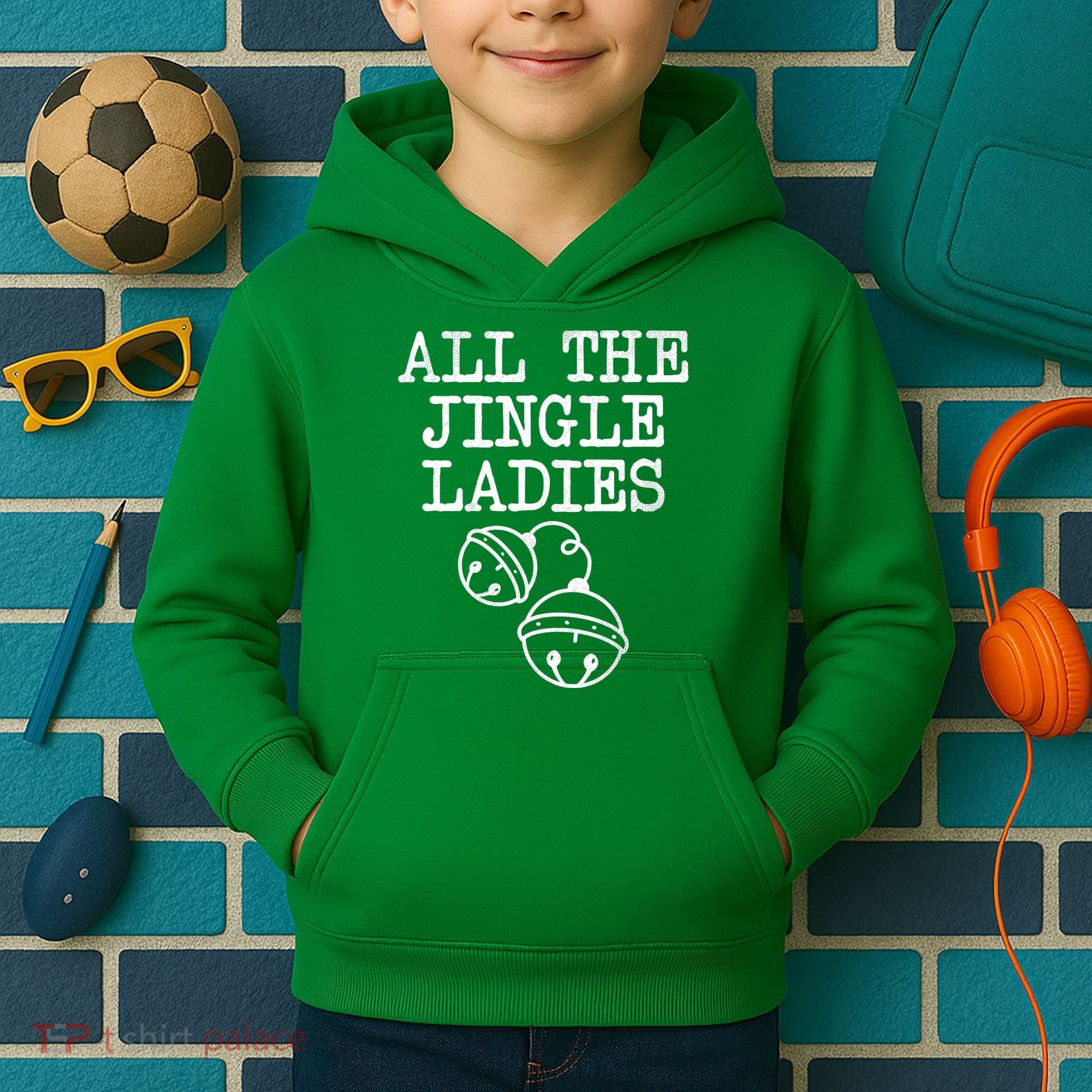 All The Jingle Ladies Funny Christmas Kids Hoodie