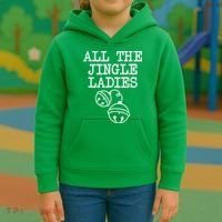 All The Jingle Ladies Funny Christmas Kids Hoodie thumb 3