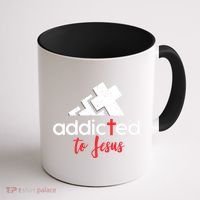 Addicted To Jesus Christian Faith God Coffee Mug thumb 1