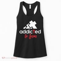 Addicted To Jesus Christian Faith God Women's Tank Top thumb 0