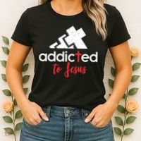 Addicted To Jesus Christian Faith God Women's T-Shirt thumb 2