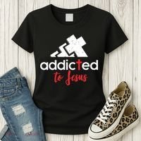 Addicted To Jesus Christian Faith God Women's T-Shirt thumb 3