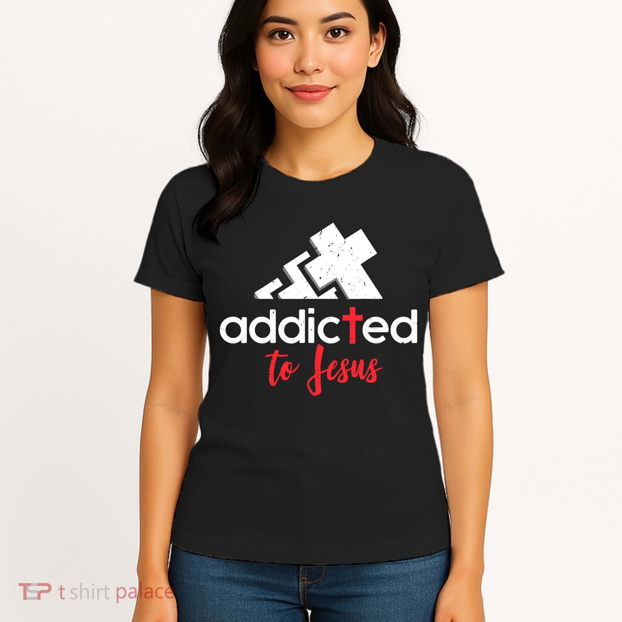 Addicted To Jesus Christian Faith God Women's T-Shirt