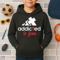 Addicted To Jesus Christian Faith God Kids Hoodie thumb 2