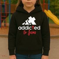 Addicted To Jesus Christian Faith God Kids Hoodie thumb 3