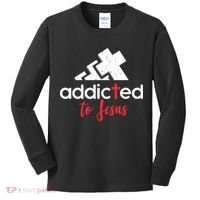 Addicted To Jesus Christian Faith God Kids Long Sleeve Shirt thumb 0
