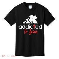 Addicted To Jesus Christian Faith God Kids T-Shirt thumb 0