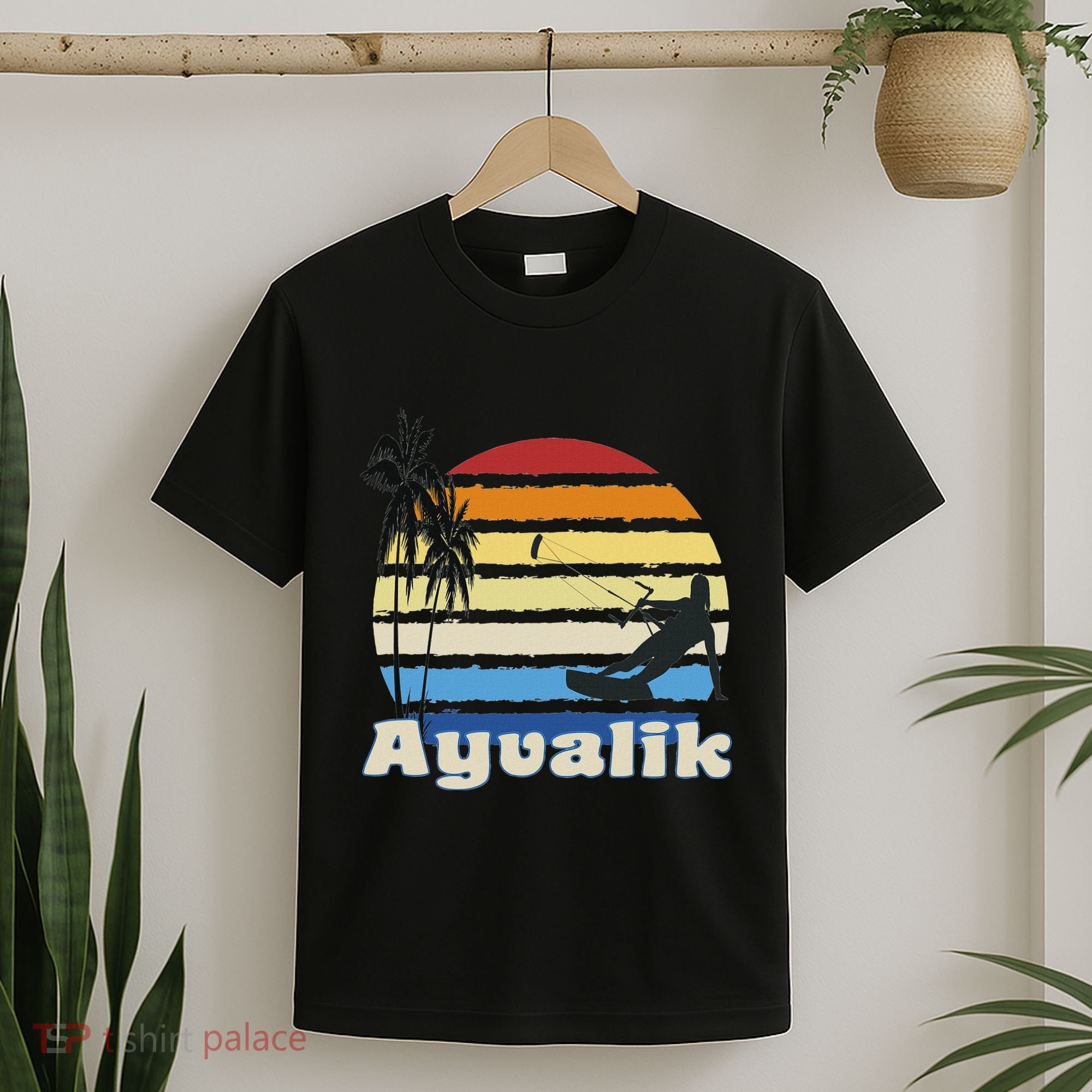 Ayvalik Turkey Kitesurfing Kitesurfer Beach T-Shirt