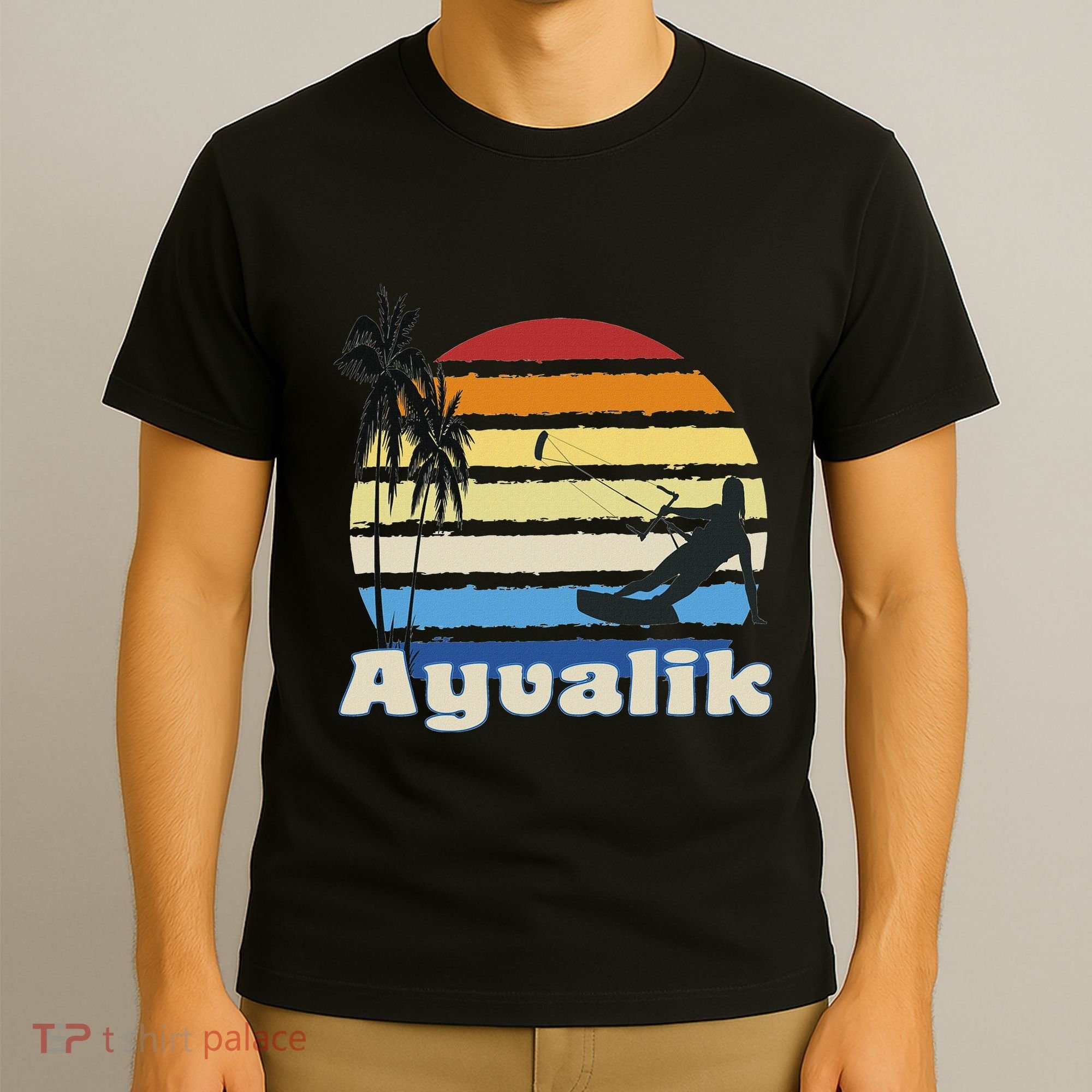 Ayvalik Turkey Kitesurfing Kitesurfer Beach T-Shirt