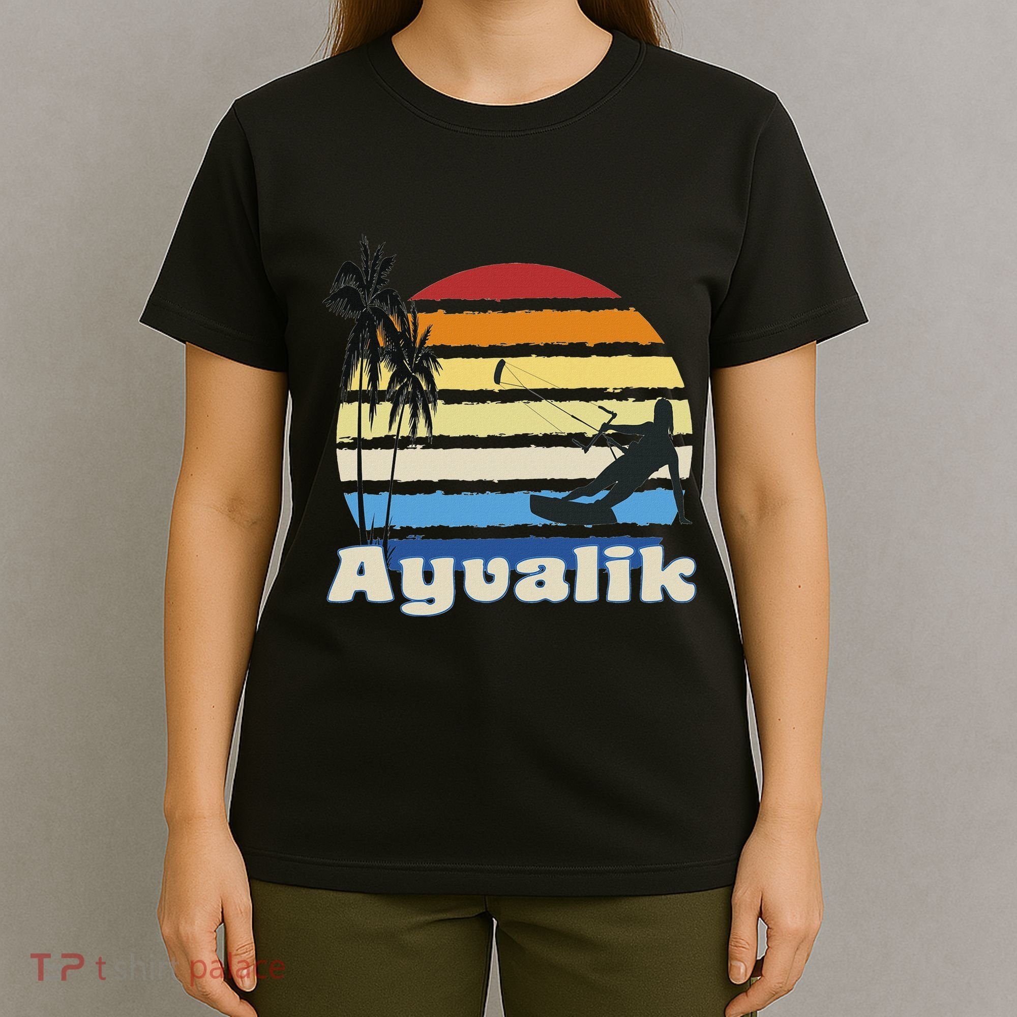 Ayvalik Turkey Kitesurfing Kitesurfer Beach T-Shirt