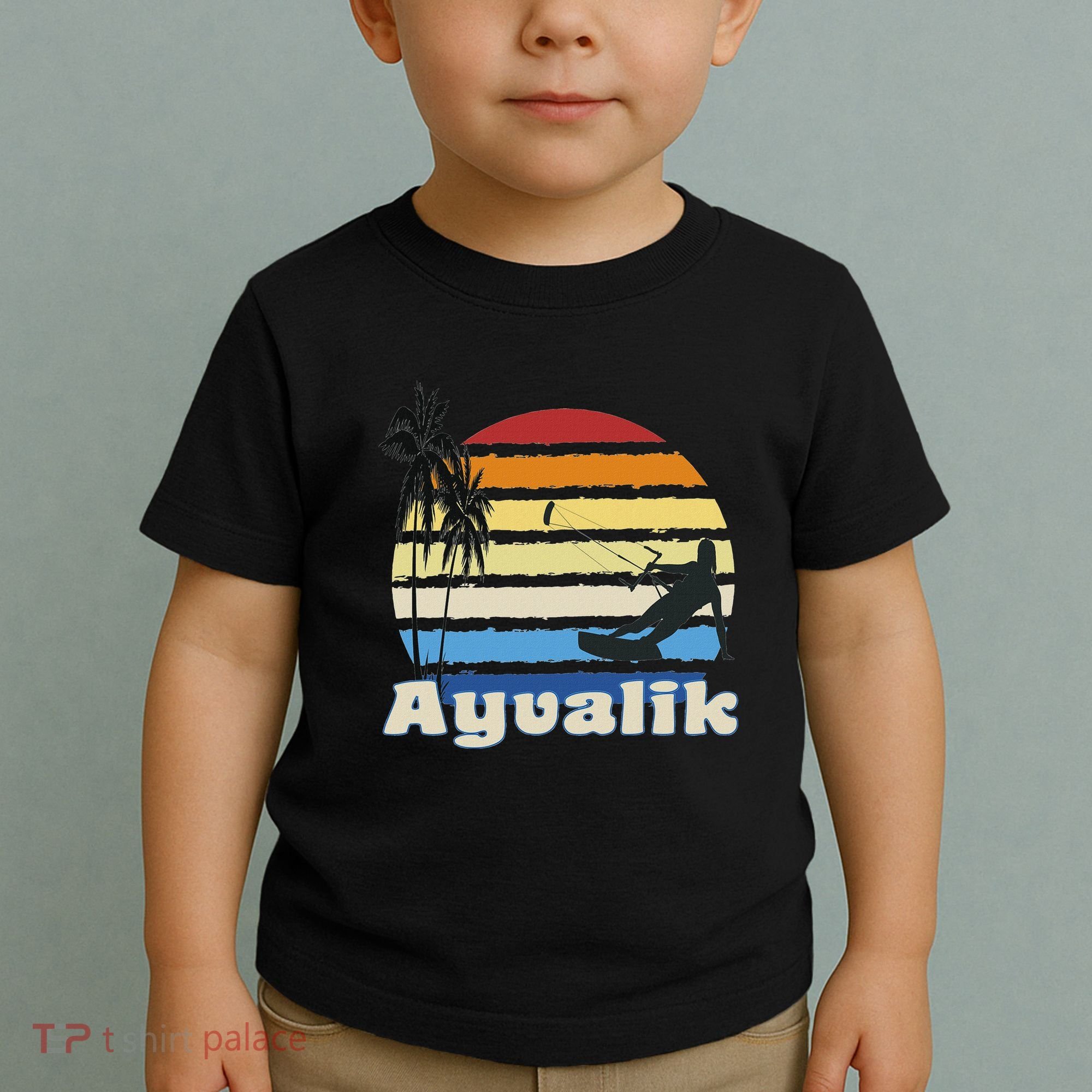 Ayvalik Turkey Kitesurfing Kitesurfer Beach Toddler T-Shirt