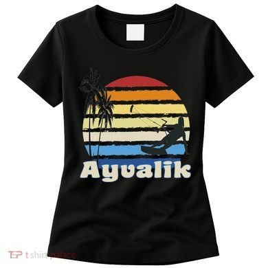 Ayvalik Turkey Kitesurfing Kitesurfer Beach Women's T-Shirt