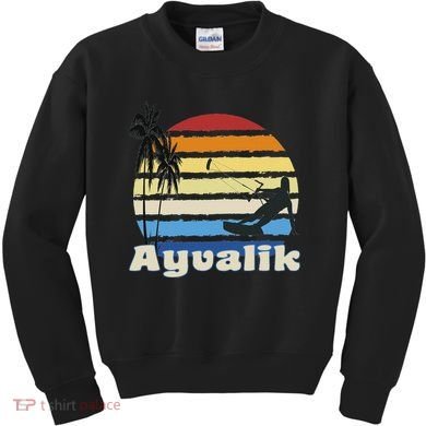 Ayvalik Turkey Kitesurfing Kitesurfer Beach Kids Sweatshirt