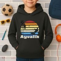 Ayvalik Turkey Kitesurfing Kitesurfer Beach Kids Hoodie thumb 2