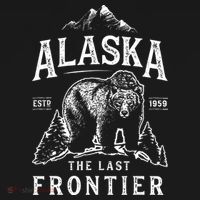 Alaska The Last Frontier Bear Home Apron thumb 3