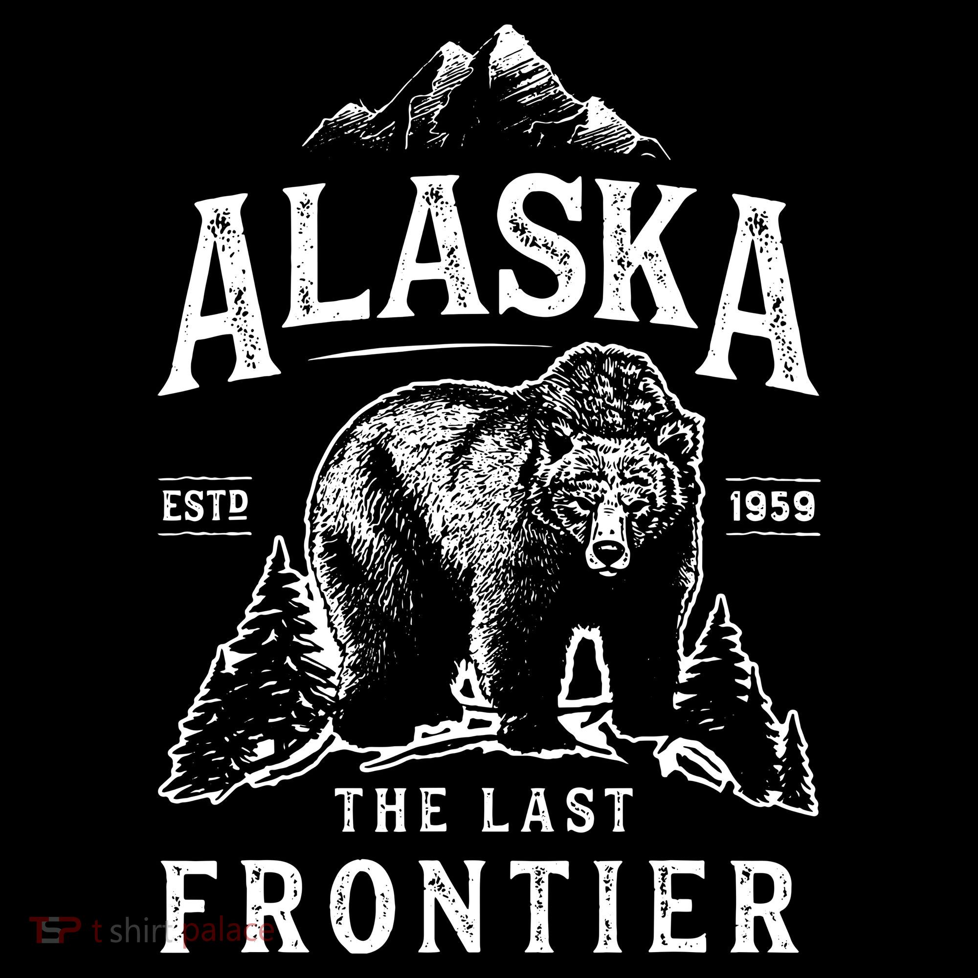 Alaska The Last Frontier Bear Home Apron