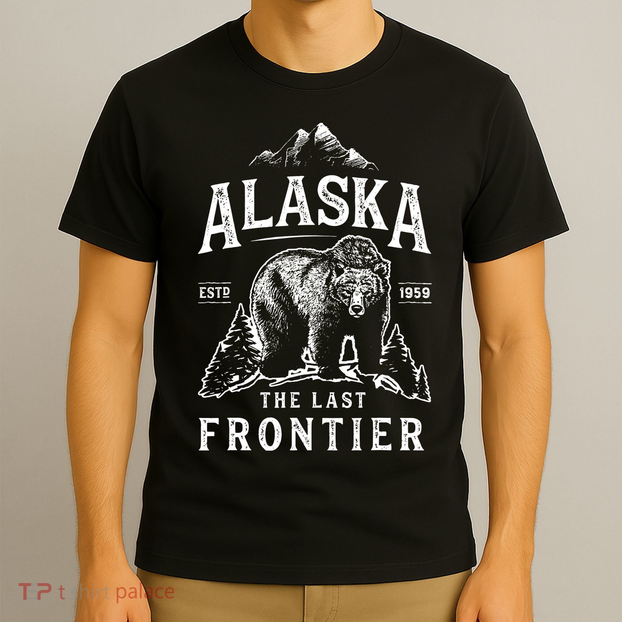 Alaska The Last Frontier Bear Home T-Shirt
