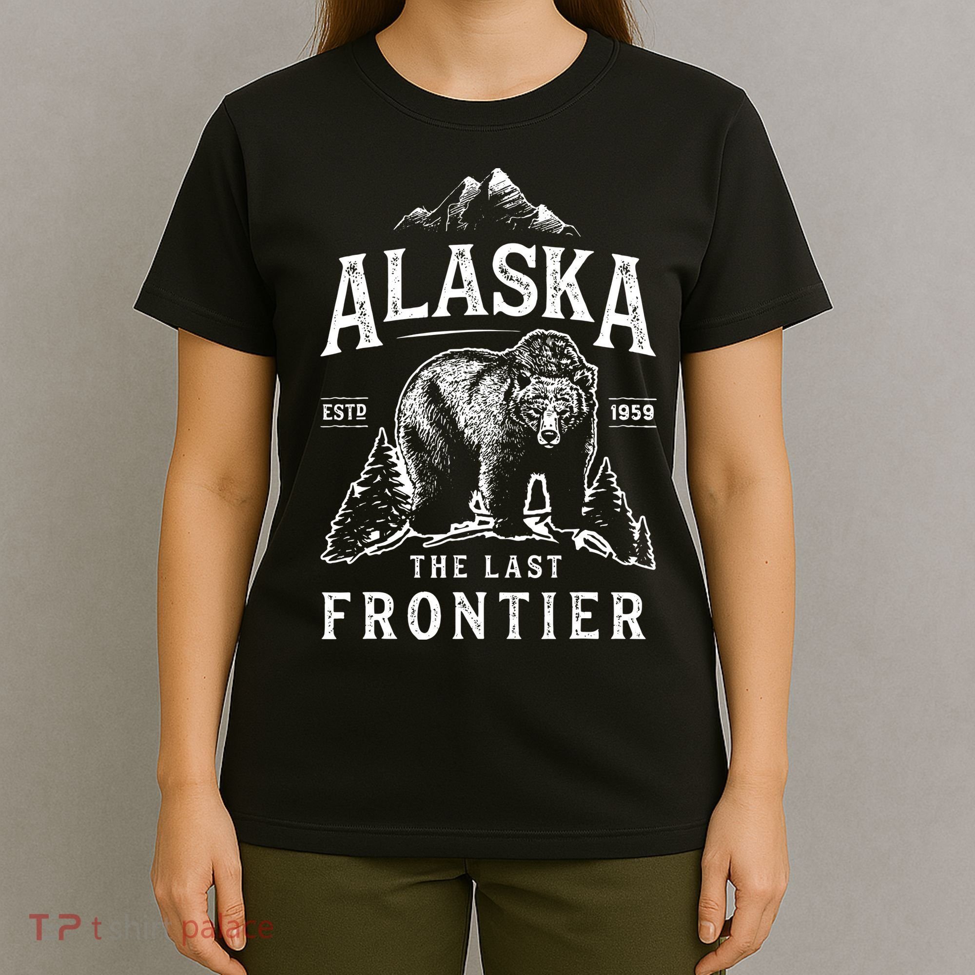 Alaska The Last Frontier Bear Home T-Shirt