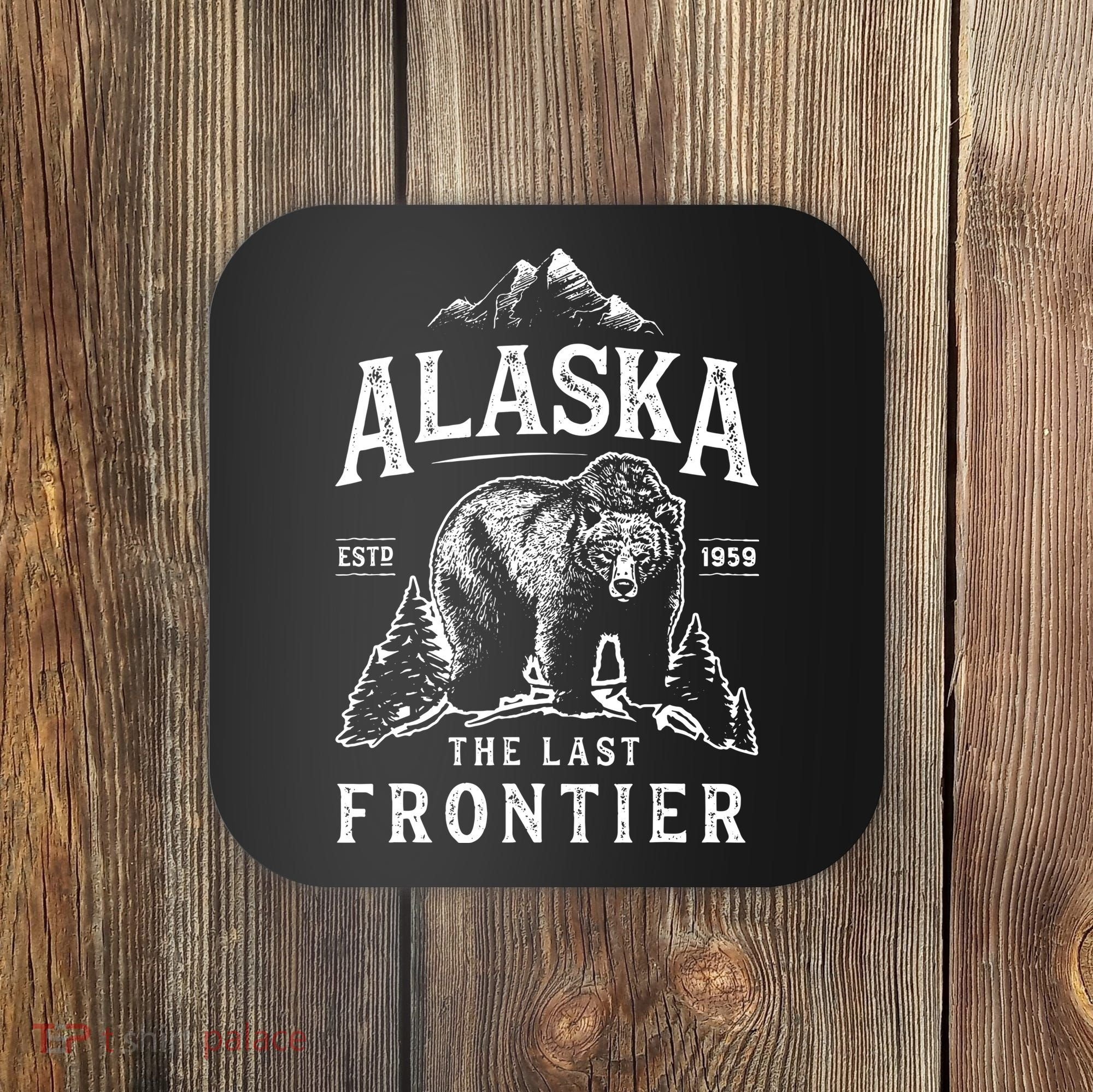 Alaska The Last Frontier Bear Home Coaster