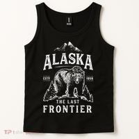 Alaska The Last Frontier Bear Home Tank Top thumb 2