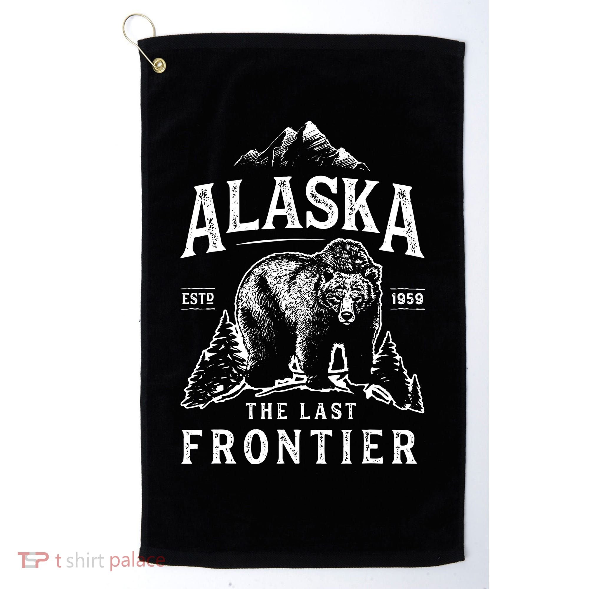 Alaska The Last Frontier Bear Home Golf Towel