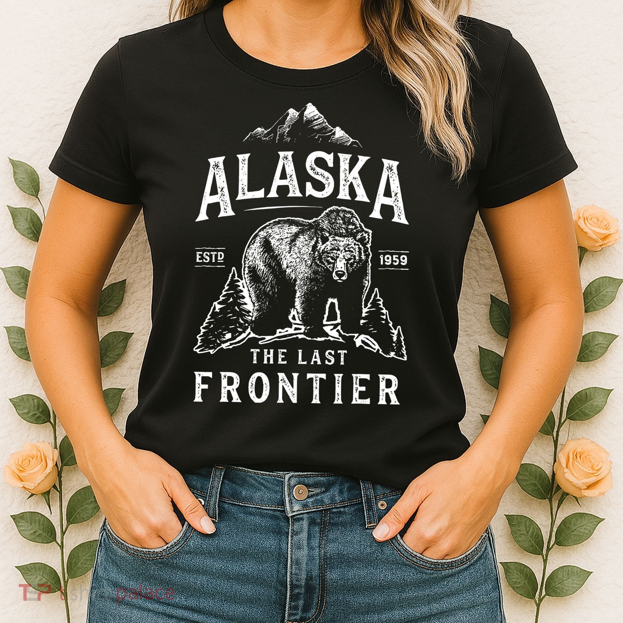 Alaska The Last Frontier Bear Home Women's T-Shirt