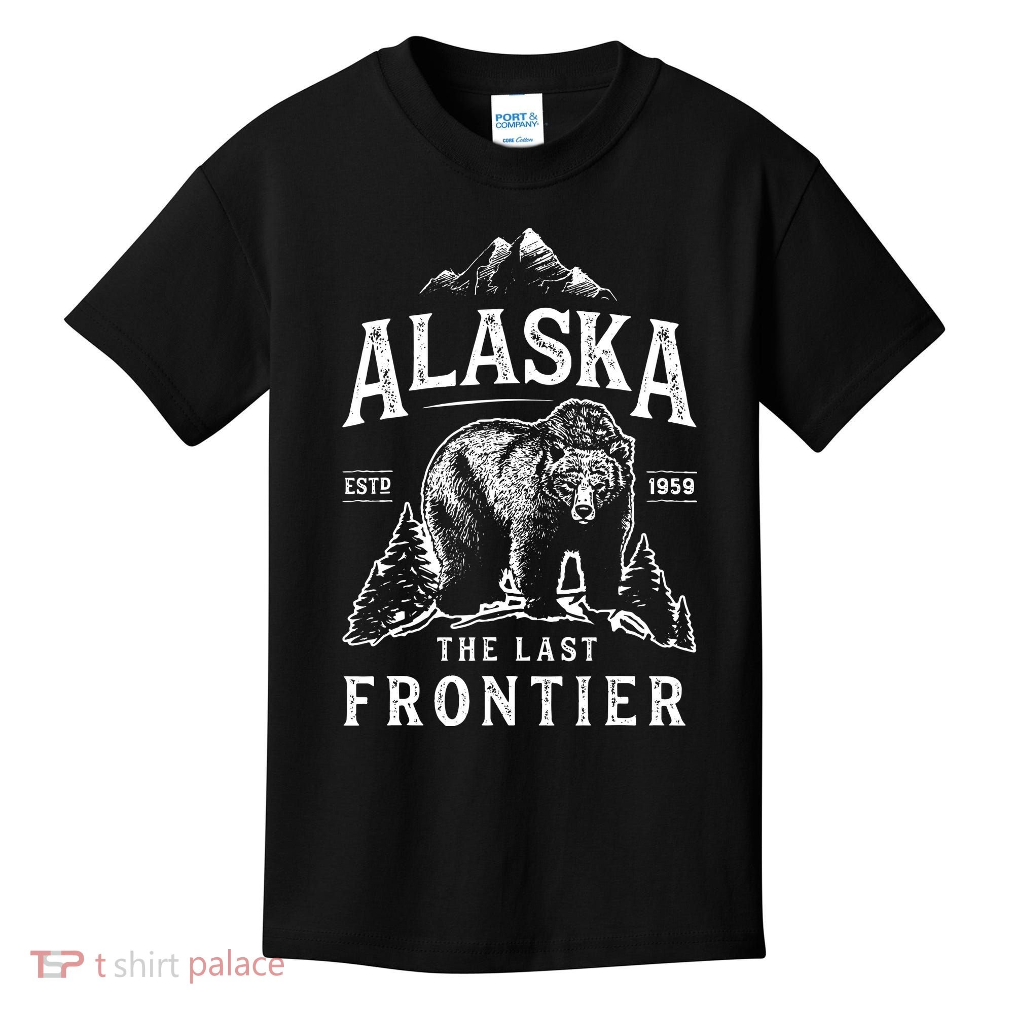 Alaska The Last Frontier Bear Home Kids T-Shirt