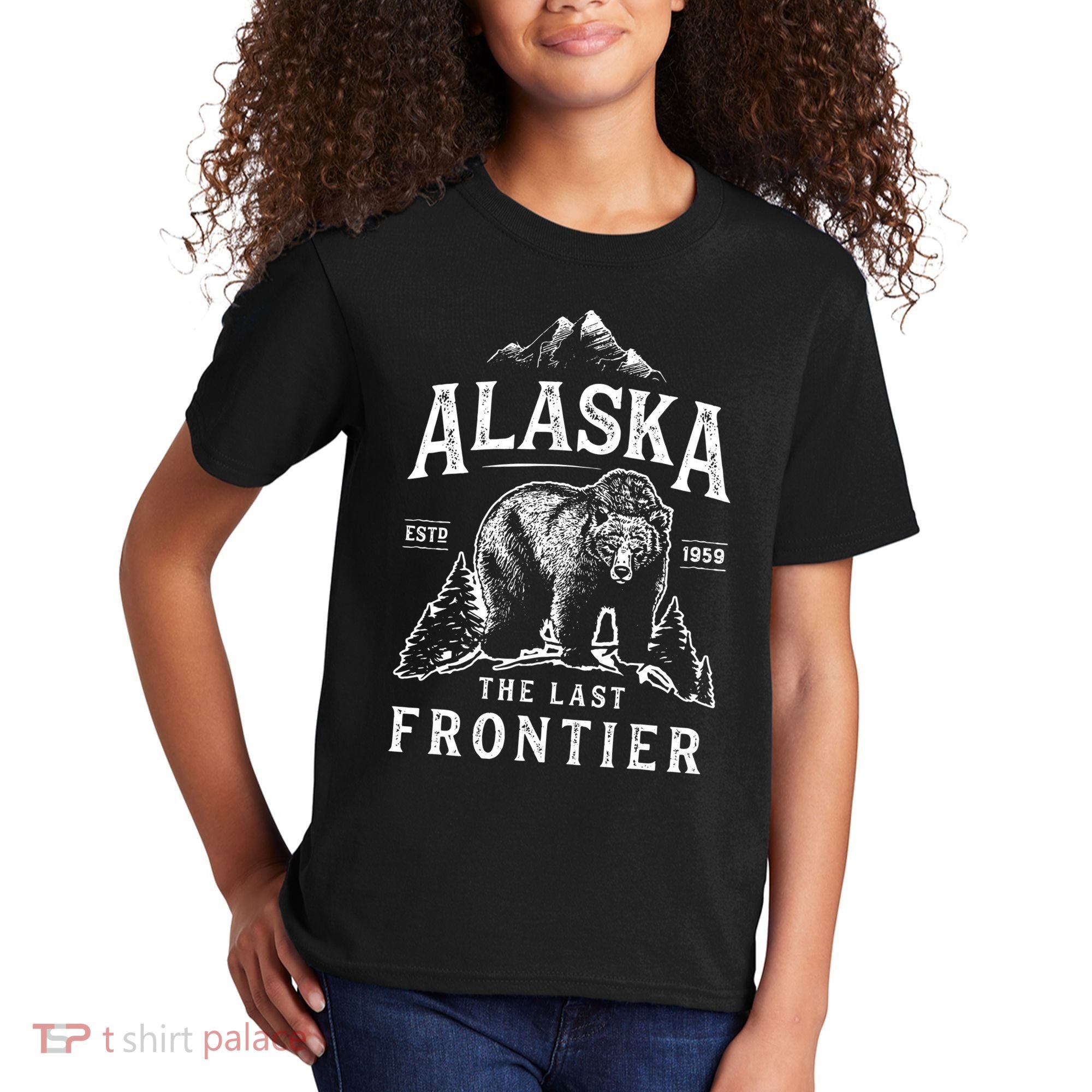 Alaska The Last Frontier Bear Home Kids T-Shirt